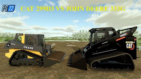 deere vs bobcat skid steer|cat 299d3 vs deere 333g.